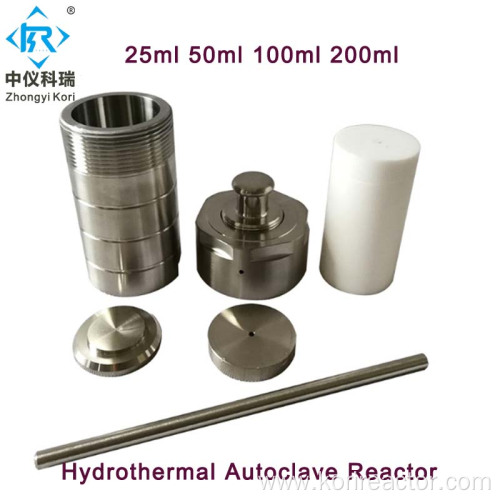 Lab hydrothermal autoclave reactor with ptfe chamber